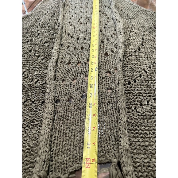 Canyon River Blues Women’s Olive Green Bohemian Festival Open Fringe Vest XL - Picture 9 of 9